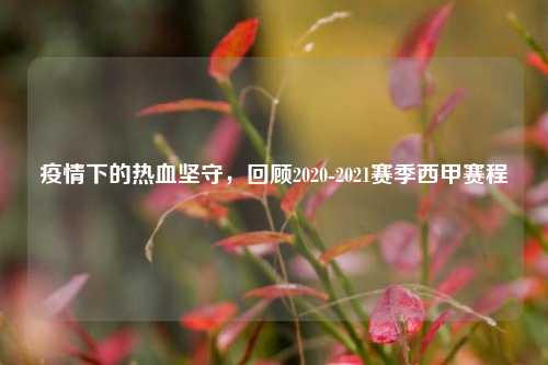 疫情下的热血坚守，回顾2020-2021赛季西甲赛程