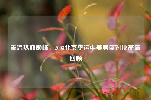 重温热血巅峰，2008北京奥运中美男篮对决高清回顾